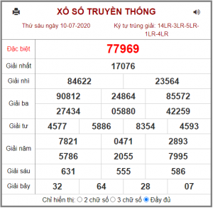 Dự đoán chốt số miền bắc 11-07-2020