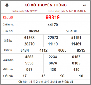 Dự đoán soi cầu miền bắc 01-04-2020