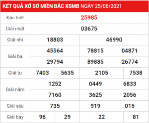 Dự đoán soi cầu miền bắc 26-06-2021