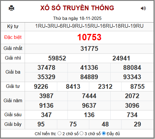 Soi cầu XSMB 19-11-2025