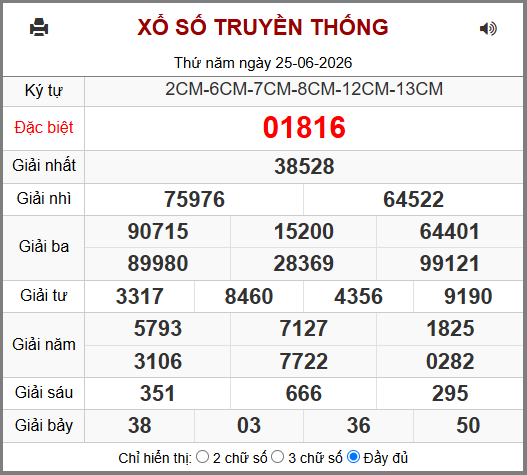 Soi cầu XSMB 26-06-2026