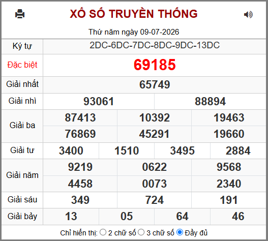 Soi cầu XSMB 10-07-2026